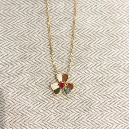 [Love More]FRIVOLE GOLD FLOWER NECKLACE