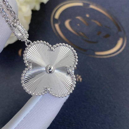 [Love More]CLOVER 25MM SILVER BIG CLOVER NECKLACE