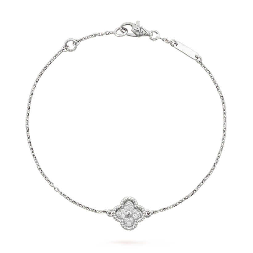 [Love More]CLOVER  SINGLE FLOWER BRACELET SILVER