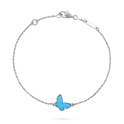 [Love More]BUTTERFLY TURQUOISE BUTTERFLY BRACELET SILVER