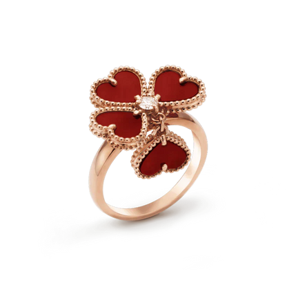 [Love More]SWEET CLOVER CARNELIAN RING