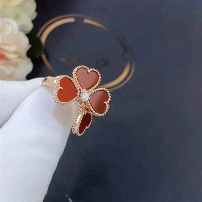 [Love More]SWEET CLOVER CARNELIAN RING