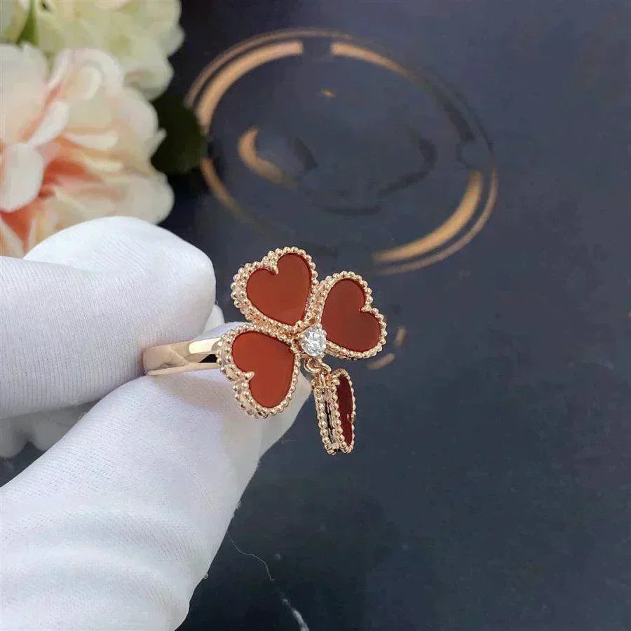 [Love More]SWEET CLOVER CARNELIAN RING