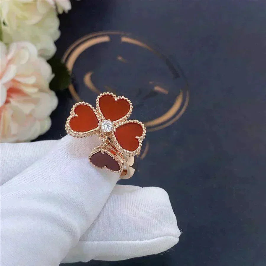 [Love More]SWEET CLOVER CARNELIAN RING