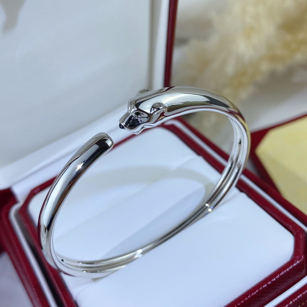 [Love More]PANTHERE SILVER OPEN BRACELET