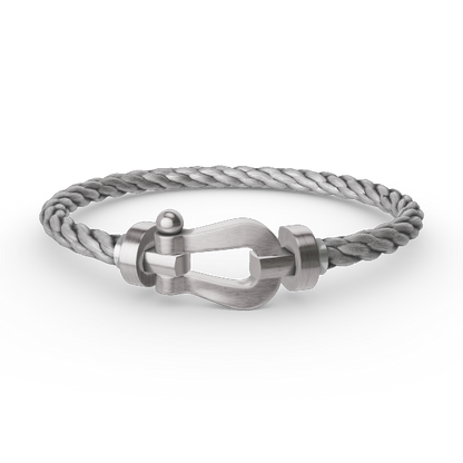 [Love More]FORCE LARGE HORSESHOE NO DIAMOND BRACELET SILVER