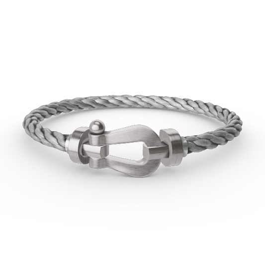 [Love More]FORCE LARGE HORSESHOE NO DIAMOND BRACELET SILVER