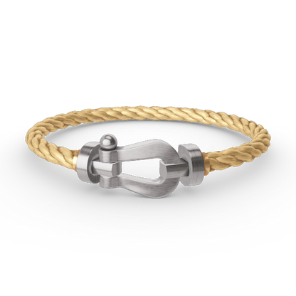 [Love More]FORCE LARGE HORSESHOE NO DIAMOND BRACELET SILVER