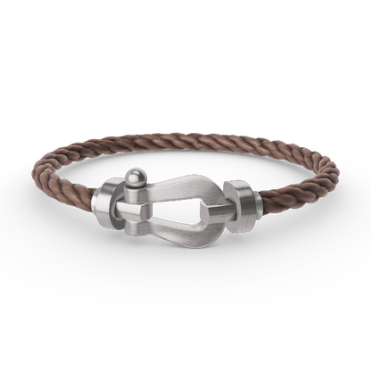 [Love More]FORCE LARGE HORSESHOE NO DIAMOND BRACELET SILVER