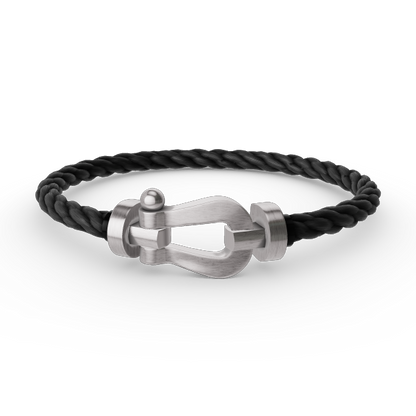 [Love More]FORCE LARGE HORSESHOE NO DIAMOND BRACELET SILVER