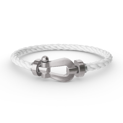 [Love More]FORCE LARGE HORSESHOE NO DIAMOND BRACELET SILVER