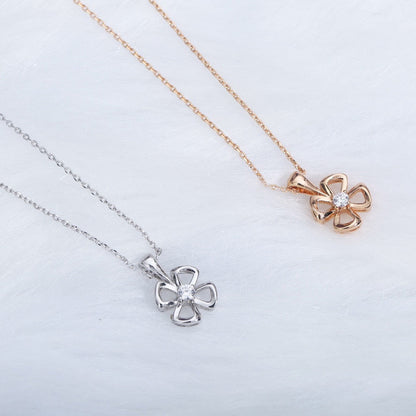 [Love More]FIOREVER NECKLACE DIAMOND CENTER