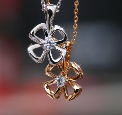 [Love More]FIOREVER NECKLACE DIAMOND CENTER