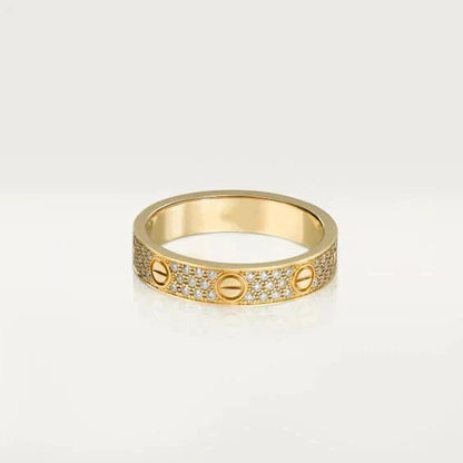 [Love More]LOVE RING 3.6MM DIAMOND PAVED