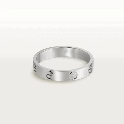 [Love More]LOVE RING 4MM 1 DIAMOND SILVER