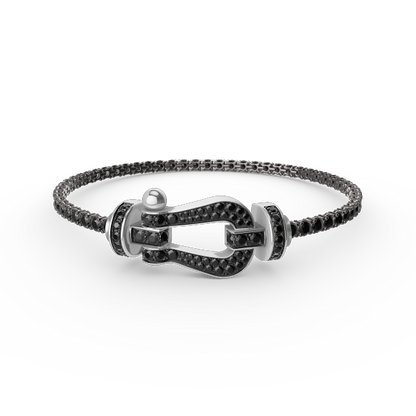 [Love More]FORCE  LARGE HORSESHOE FULL DIAMOND TENNIS BRACELET